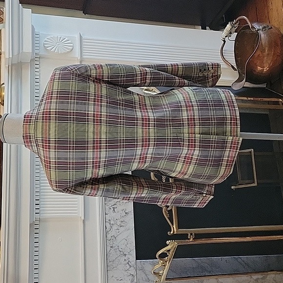 Vtg Polo Ralph Lauren Madras Blazer - Picture 4 of 11